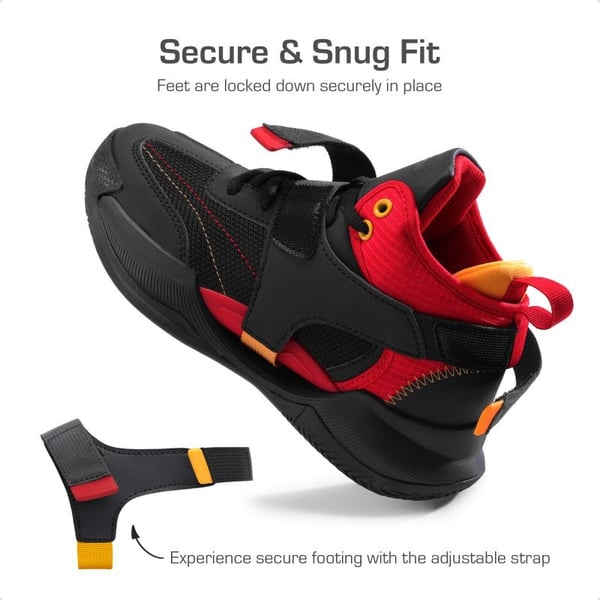 Kids Non-Slip Basketball Shoes  - BLACK-RED - 1